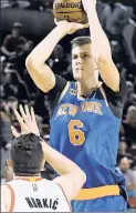  ??  ?? KRISTAPS PORZINGIS Struggled without Carmelo.