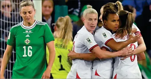  ?? ?? TOUGHER: England women celebrate during their 5-0 win over Northern Ireland last week. Below left: Gazza in tears at Italia 90