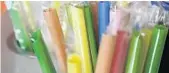  ?? JEFF CHIU/AP FILE ?? There are 10 cities in Florida that regulate the use of plastic straws.