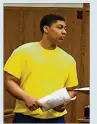  ??  ?? Kylen Gregory, 17, is being tried as an adult in the September 2016 Kettering homicide of Fairmont High School student Ronnie Bowers.