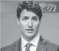  ?? MARLENE AWAAD / BLOOMBERG FILES ?? Prime Minister Justin Trudeau must reaffirm all Canada’s borders as ports of legal entry, writes Diane Francis.