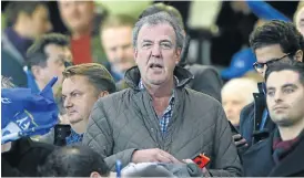  ?? Picture: REUTERS ?? CROWD PLEASER: Jeremy Clarkson watches a soccer match from the stands