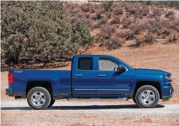  ??  ?? Each Chevrolet Silverado 1500 model projects strength and capability. Interior comfort is good, even over long drives.