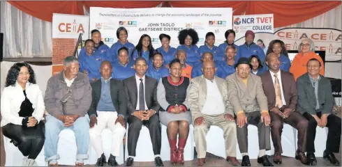  ?? PROGRAMME LAUNCH: Picture: Supplied ?? During the launch of the Artisan Constructi­on Programme in Kuruman recently, the acting MEC for Roads and Public Works, Lebogang Motlaping pointed out that of the 160 learners, 29 women were enrolled in the electrical trade and 65 in the plumbing trade.