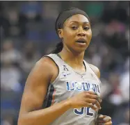 ?? Jessica Hill / Associated Press ?? Batouly Camara believes she made a wise decision in joining the UConn program.
