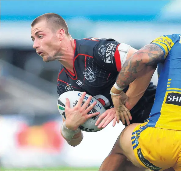  ??  ?? Kieran Foran has found a home at the Warriors but whether he stays or not may come down to issues outside football.