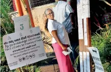  ?? Pic M.A Pushpa Kumara ?? A polling booth cum counting centre at Kelaniya