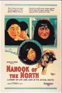  ??  ?? This is a movie poster for the 1922 silent film by Robert Flaherty, “Nanook of the North.”