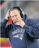  ??  ?? Patriots head coach Bill Belichick.