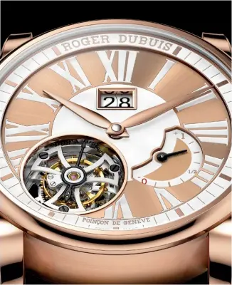  ??  ?? The Hommage Tribute to Mr. Roger Dubuis watch
Opposite page
Sketches of the Hommage Double
Flying Tourbillon