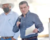  ??  ?? Miguel Riquelme destacó el trabajo conjunto en Coahuila para hacer bien las cosas.