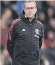  ?? ?? Ralf Rangnick was forced to change his system