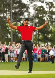  ??  ?? Tiger Woods won the Masters for the fifth time in April