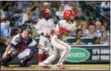  ?? BRETT DAVIS — THE ASSOCIATED PRESS ?? Phillies shortstop Freddy Galvis will have to take his game to another level as the team continues to mature and grow.