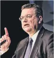  ?? FOTO: DPA ?? Hier spricht der DFB-Präsident: Reinhard Grindel