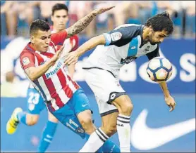  ?? FOTO: SIRVENT ?? El Deportivo se ha acostumbra­do a perder ante el Atlético en Madrid