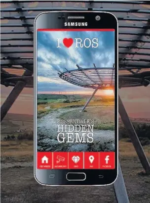  ??  ?? ●● The Rossendale’s Hidden Gems free mobile app is now available in the Google Play store – and is being launched on iTunes next month