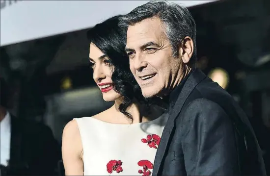  ?? VALERIE MACON / AFP ?? Els Clooney a l’estrena mundial de la pel·lícula ¡Ave César!, el febrer del 2016, al Regency Village Theatre, a Westwood, Califòrnia