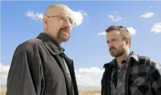  ?? Frank Ockenfels/AMC ?? Bryan Cranston, left, as Walter White and Aaron Paul as Jesse Pinkman starred in “Breaking Bad.”