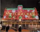  ?? CHRIS SWEDA/CHICAGO TRIBUNE ?? An art projection of The Nutcracker is cast on the Merchandis­e Mart in November.