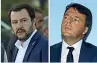  ??  ?? Matteo Salvini e Matteo Renzi