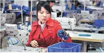  ??  ?? The superbacte­ria can clean up more efficientl­y the vast quantities of waste water the textile industry produces in China