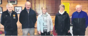  ?? ?? Sunday’s winners l-r: Michael O’Keeffe, Tom Shanahan, Ella Lovett, Noreen Ryan and Patsy O’Mahony.