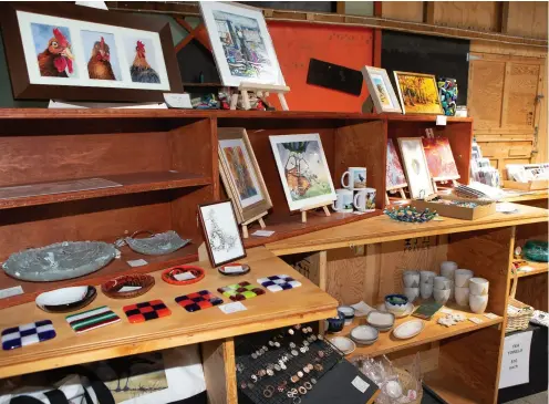  ??  ?? ABOVE NEST’s retail space is stocked with a quality range of local art and craft.