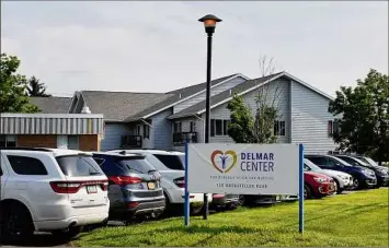  ?? Will Waldron / Times Union ?? The Delmar Center for Rehabilita­tion and Nursing has been cited four times since March 2020 for failing to meet basic infection control standards and COVID-19 guidelines.