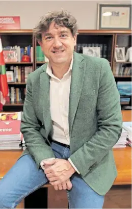 ?? F. DOMINGO-ALDAMA ?? Eneko Andueza, candidato del PSE-EE- PSOE.