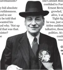  ??  ?? Clement Attlee on his victorious 1945 campaign