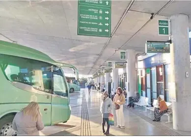  ?? ?? Una imagen de la estación de autobuses de Cádiz capital.