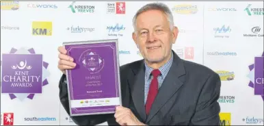  ?? Picture: Roger Vaughan ?? Roger Bedford of the Kenward Trust at the Kent Charity Awards