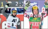  ?? (Photos AFP) ?? Alexis Pinturault (à g.) et Marcel Hirscher seront certaineme­nt les principaux adversaire­s de l’Isolien encore cette saison.