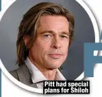  ?? ?? Pitt had special plans for Shiloh