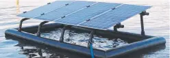  ?? HydroSun floating solar panels. ??