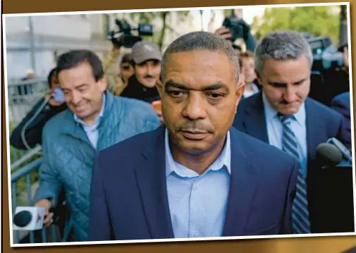  ?? ?? Jose Uribe (above), who was indicted along with New Jersey Sen. Bob Menendez (right) in sprawling bribery scheme, has decided to cooperate with federal prosecutor­s, switching his plea to guilty and committing to testifying against the embattled politician.