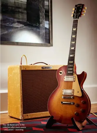  ??  ?? This ’58 ’Burst came to the collection after much careful – and patient – searching