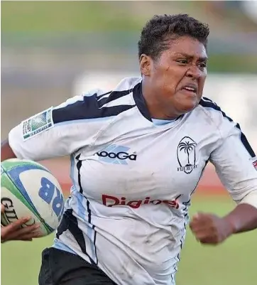 ?? ?? Iva Nancy Vunikura while playing for Fijiana team.