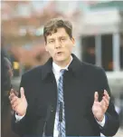  ?? ARLEN REDEKOP FILES ?? Housing Minister David Eby has been under pressure to ease a lack of affordable housing in the province.