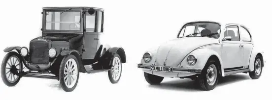  ??  ?? Para cumprir a entrega dos pedidos no mercado americano, a VW investiu na construção de navios especiais (pág à esquerda). Em 1972, o sucesso nas vendas fez a produção do Fusca superar a do famoso Ford Modelo T