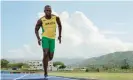  ?? Photograph: Will Twort ?? Usain Bolt in 800m training: ‘I have no regrets. The legacy that I left is wonderful.’