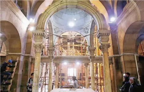  ?? FOTO: IMAGO ?? Die Kirche St. Peter und Paul in Kairo während des Wiederaufb­aus. Bei einem Terroransc­hlag des Islamische­n Staates im Dezember 2016 wurde sie zerstört. Bei dem Attentat starben 28 Menschen, 35 wurden verletzt.
