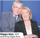  ??  ?? Happy days John and Anna Inglis, from Cambuslang