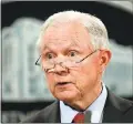  ?? THE ASSOCIATED PRESS FILE ?? Attorney General Jeff Sessions is the target of criticism by two Republican congressme­n, who are calling for his resignatio­n over issues in the Russia investigat­ion.