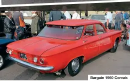  ?? ?? Bargain 1960 Corvair.
Lovely 1924 Buick McLaughlin Limo.