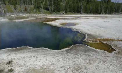  ?? ?? The Abyss Pool hot spring in the southern part of Yellowston­e. Photograph: Diane Renkin/AP