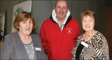  ??  ?? Mary O’Donovan, HSE; Pat Morris, Enniscorth­y and Joan Kavanagh, HSE.