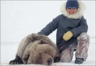  ?? Roy Avaala ?? Moving farther afield under climate change, grizzlies face increased risk of being shot for safety issues.