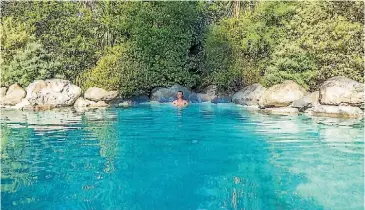  ?? BROOK SABIN ?? The hotel’s pool is pefect for cooling off in the summer heat.